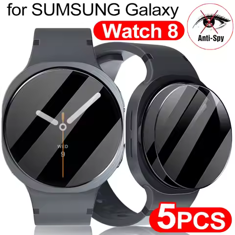 Anti-Spy Tempered Glass for Samsung Galaxy Watch8 40/44mm Classic 46mm Watch Ultra 2025 HD Cover Fil