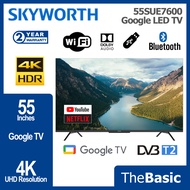 [FREE EXTRA PACKING] SKYWORTH 55"/50" LED TV 4K UHD Google TV ( 55SUE7600 / 50SUE7600 / 55SUE7700 )
