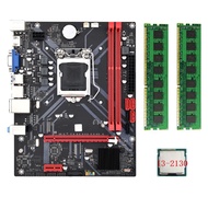 B85M VHL Desktop Motherboard +I3-2130 CPU +2X DDR3 1600MHz 8G RAM LGA 1155 USB 3.0 SATA 3.0 Computer Motherboard Easy Install
