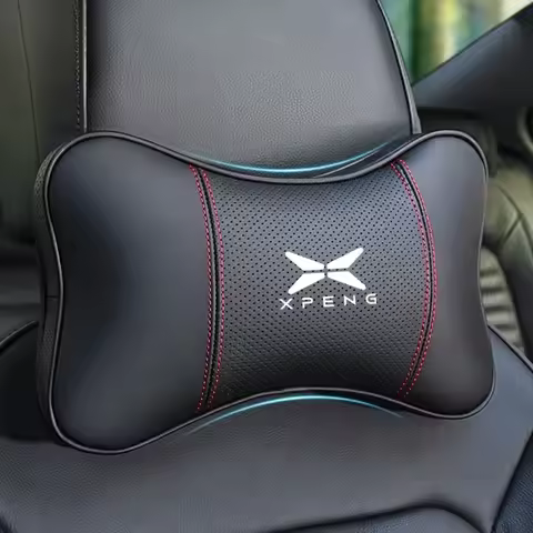 1Pcs Car Ornaments Seat Headrest Auto Logo Neck Pillow For Xpeng P7 G3 G3i G9 P5 X2 N5 F30 H93 P7+ X