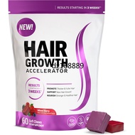 [Hot-Selling Products] Vitamin Chewable Gummy HAIRG ROWTH Biotin Berry Flavor Hair Gummy