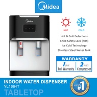 Midea Water Dispenser Hot &amp; Cold Tabletop Dispenser 1664 - 4 Korea Premium Filters - Halal Certified