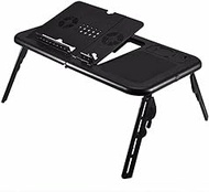 Folding Laptop Desk Adjustable Computer Table Stand Foldable Table Cooling Fan Tray For Bed Sofa Notebook for Computer Table lofty ambition