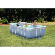 Prism Frame Swimming Pool Rectangular Metal Frame Pool Set Intex 26772 26788 26792 Free Gift Kolam R
