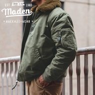 Maden tooling retro American B15 bomber jacket to keep warm suede jacket collar