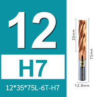 ดอกรีมเมอร์ คาร์ไบด์ แข็ง55HRC ฟันเกลียว H7