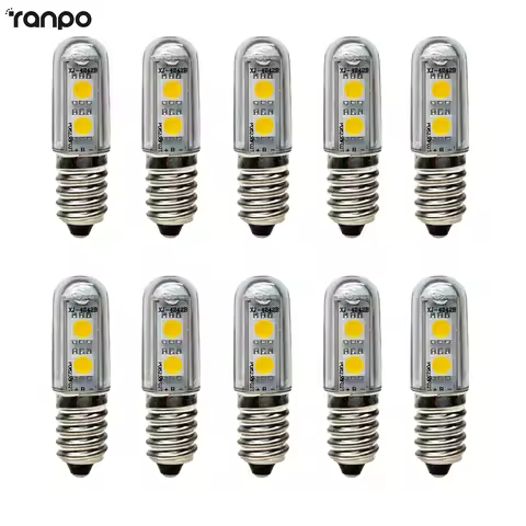 10PCS E14 T15 1W Indicator Light Decorative Night Light LED Energy Saving Light Bulb LED Refrigerato