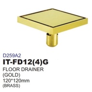 itto gold floor trap it-fd12(4)g gold colour