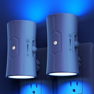 Night Light LED Night Lights Plug into Wall [2 Pack] Warm White 3000K 0-100LM Adjustable Brightness 