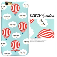 【Sara Garden】客製化 手機殼 蘋果 iPhone6 iphone6S i6 i6s 手繪 可愛 熱氣球 雲朵 保護殼 硬殼