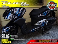 Honda Click 160 SD16 Package Concept Quality Printed Sticker Decal | custom made by DarkBenz