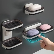 Multifunctional Attached Bathroom Soap Box Soap Holder - DB13