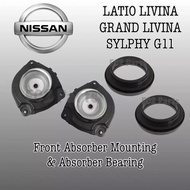 OEM Thailand 1set 4pcs Nissan Latio Livina Grand Livina Sylphy G11 Front Absorber Mounting & Absorbe