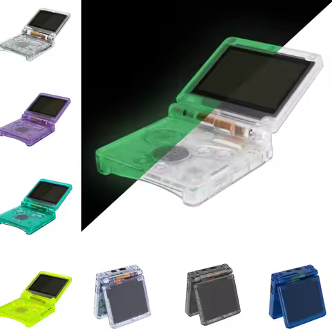 eXtremeRate IPS Ready Upgraded Clear Custom Replacement Housing Shell for Gameboy Advance SP GBA SP 