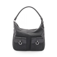 【二手】Gucci GUCCI 單肩包 GG 尼龍 293581 黑色尼龍皮革 GG 尼龍單肩包 女士二手 B