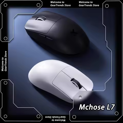 Mchose L7 Tri Mode Wireless Mouse PAW3395 Bluetooth Gaming Mouse Lightweight Low Delay E-sports Mice