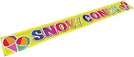 4 Less Co 1x9 Feet SNOW CONES Banner Sign Polyester Fabric yb