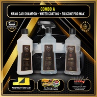 [Easystone Gold] Ultimate Car Wash Kit 【 Nano Car Shampoo + Water Coating + Silicone Pro Wax 】洗车配套