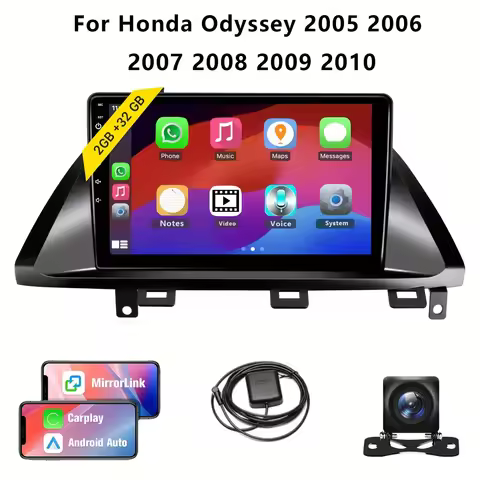 10.1 Inch Wireless Car Radio For Honda Odyssey 2005 2006 2007 2008 2009 2010 Support Carplay & Andro