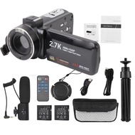 Sprcsg 2.7K Digital Video Camera Camcorder DV Recorder 48MP 16X Zoom 3.0 Inch IPS Touch Panel Suppor