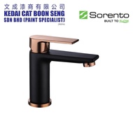 SORENTO SRTWT8233-RG Bathroom Basin Cold Tap/ Water Tap/ Basin Faucet Rose Gold + Matt Black