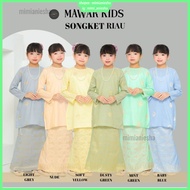 Kids Songket Riau Mawar Baju Kurung Songket Budak Baju Raya 2023 Budak Kurung Songket Budak Perempua