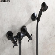 Baru Shower Air Panas Dingin Dengan Kepala Shower Model Genggam Warna Hitam