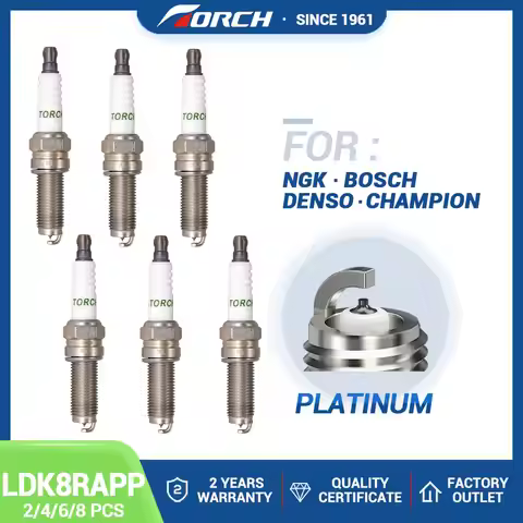 2-8PCS Double Platinum Candles Torch LDK8RAPP Replace for DONGFENG SFG15T 3707200-F00-00A 3707200F00