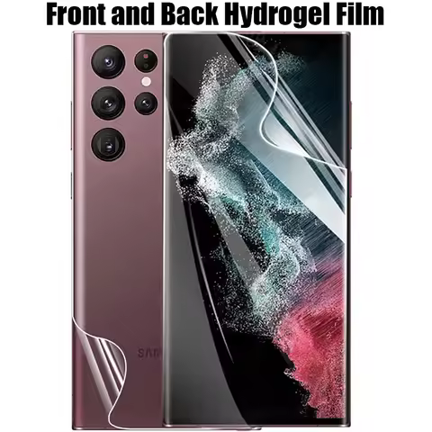 Front Back Hydrogel Film For Samsung Galaxy S22 S21 S20 Ultra FE Screen Protector S10 S8 S9 Note 20 