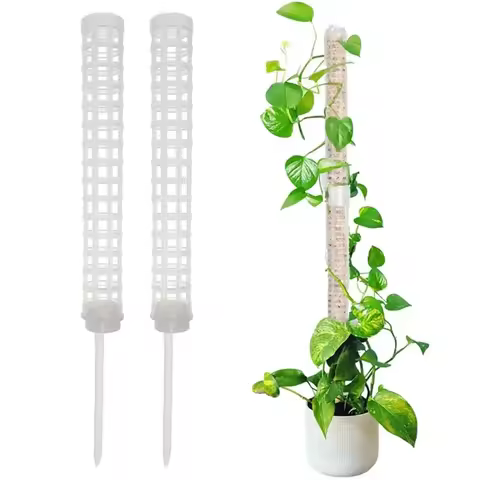 Plant Trellis Supporting Stick Plastic Moss Pole Indoor Plant Pot stand Green Dill Vine Garden Acces