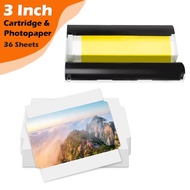 KC-36IP KC-36 Ink Cartridge &amp; 36 Photo Paper Sheets - 3 Inch (54mm x 86mm) Compatible for Canon Selphy CP1300 CP1200 CP1000 CP900 CP Series Photo Printers