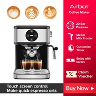 Airbot CM6000 CM7000 Coffee Maker Machine Espresso Milk Froth Steam Dual Portafilter