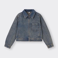 GU Denim Zip-Up Jacket Sx.XL .5 Sleeve 23 Shoulder 19.5