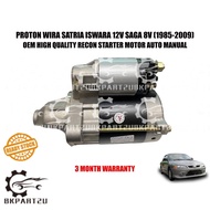 PROTON WIRA SATRIA ISWARA 12V 8V AUTO MANUAL 1.3 1.5 1985-2009 STARTER MOTOR RECON 3 MONTH WARRANTY