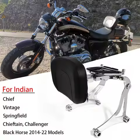 Passenger Driver Sissy Bar Backrest for 2014-2024 Indian Chieftain Vintage Challenger Springfield Ro