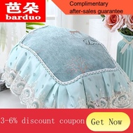 YQ43 Rice Cooker Cover Oval Multi-Functional Lace Cloth Cover Towel Chenille Rice Cooker Cover Cloth Dust Cover Househol