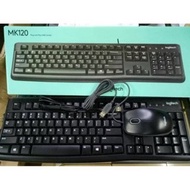 Logitech USB MK120 Black Keyboard + Mouse MK 120
