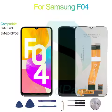 For Samsung F04 LCD Display Screen 6.5” SM-E045F, SM-E045F/DS F04 Touch Digitizer Assembly Replaceme