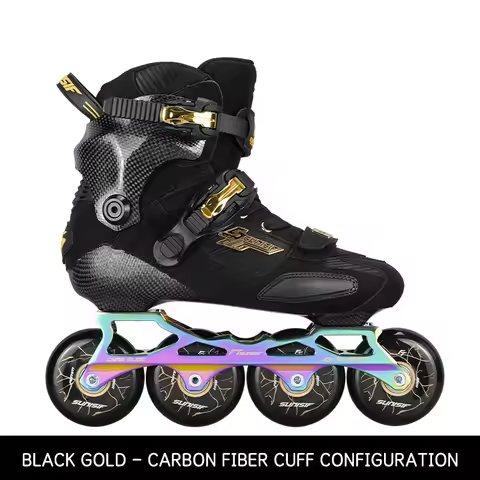 New Original FT Adult Inline Skates Slalom Roller Skating Shoes Rockered Frame Slalom Sliding FSK Pa
