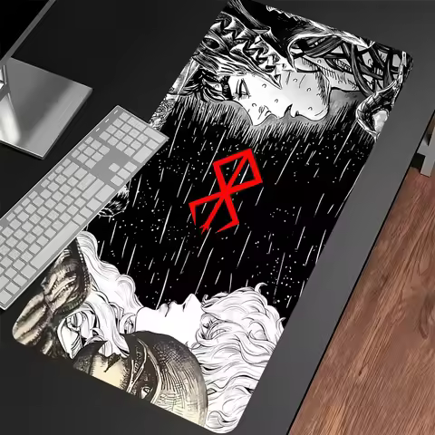 Mouse Pad Gaming Accessories Varmilo Keyboard Computer Mousepad Berserk Guts Anime Dywan Gamer 900X4