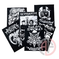 Screen printed Backpatch with Music Band motif / size 29 x 39 cm Back Patch
