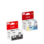 Canon Ink Cartridge Pixma E400 PG 47 Black and CL57S