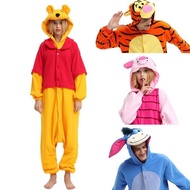 Eeyore Tigger Winnie The Pooh Piglet Onesie Costume for Adults Pooh and Friends Disney TV Character 