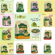 With Express - Box of 36 3-minute instant soup including (26 Bags of ISOUP Mix Soup with 13 Flavors 