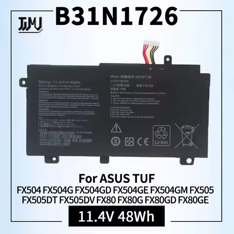 B31N1726 Battery for ASUS TUF Gaming FX504 FX504G FX504GD FX504GE FX504GM FX505 FX505DT FX505DV FX50