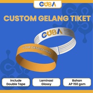 Custom Concert Bracelets | Custom Hand Ticket | Wristband Art Paper | Concert Paper Bracelet Ticket 
