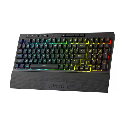 Redragon K515 PRO Shiva RGB Wireless 98 Keys Mechanical Membrane Gaming Keyboard, Smooth Linear Swit