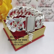 Bangle Silver 925 for men /Gelang tangan Lipan Dunhil Perak/Bracelet silver