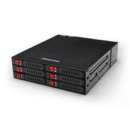✪【Good medias】【Ready Stock】MR-6601 6 Bay Hard Disk Enclosure Rack Data Storage for 2.5Inch SATA SSD 