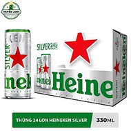 Bia Heineken Silver Lon Cao 330ml - 24 Lon